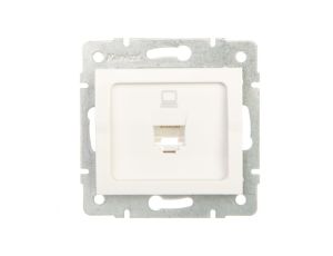 LOGI Gniazdo komputerowe pojedyncze (RJ45Cat 5e Jack) Biały 25108