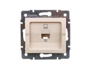 LOGI Gniazdo komputerowe pojedyncze (RJ45Cat 5e Jack) Kremowy 25167