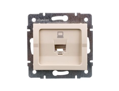 LOGI Gniazdo komputerowe pojedyncze (RJ45Cat 5e Jack) Kremowy 25167