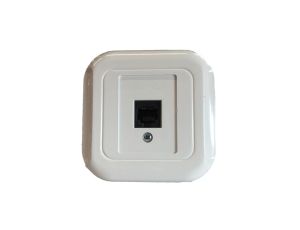 TOPAZ Gniazdo komputerowe RJ45 kat.5e krone LSA+ białe GTP-12T