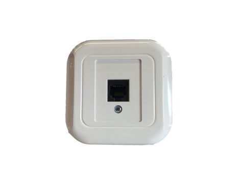 TOPAZ Gniazdo komputerowe RJ45 kat.5e krone LSA+ białe GTP-12T