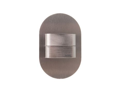Oprawa przyschodowa DUO RUEDA Short LED Light 10 V DC 1,6 W IP 66 6500 K szlif Inox