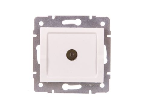 LOGI Gniazdo antenowe typu F przelotowe Biały 25097