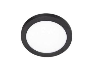 Plafon okrągły natynkowy / podtynkowy LED 2w1 12W 1350lm 4000K IP20 czarny XUDO