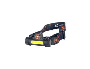 Latarka czołowa LED 1W COB 90lm + 1W LED 100lm IP20 akumulatorowa XUDO
