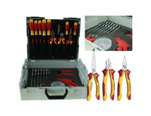 WALIZKA dla elektryka Wiha Energotytan 23 części / PROFESJONALNA WALIZKA LBOXX20 / WKRĘTAKI IZOLOWANE, ZACISKARKA, KLUCZE
