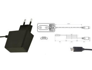 POSC05200A-micro Zasilacz adapter 10W 5V 2A z wtykiem DC - micro USB