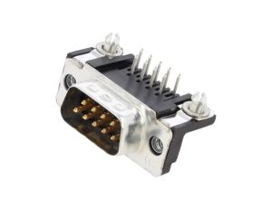 D-Sub PIN: 9 gniazdo męskie kątowe 90 THT UNC 4-40 AMPLIMITE 5747840-3