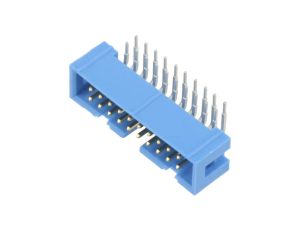 2-1761605-7 Gniazdo IDC męskie PIN: 20 kątowe 90 THT złocony 2,54mm