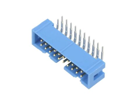 2-1761605-7 Gniazdo IDC męskie PIN: 20 kątowe 90 THT złocony 2,54mm