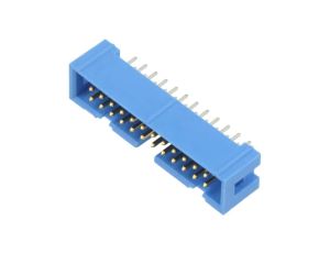 2-1761603-8 Gniazdo IDC męskie PIN: 24 proste THT złocony 2,54mm