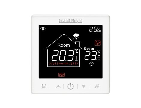 Programowalny termostat SN-10 z Wi-Fi (biały)