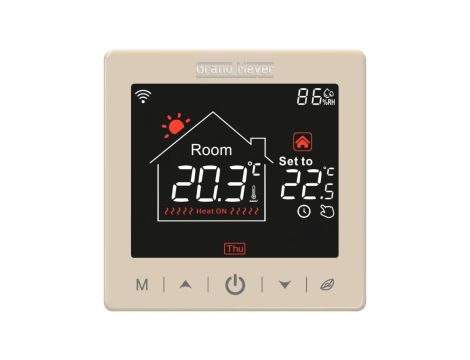 Programowalny termostat SN-15 z Wi-Fi (złoty)