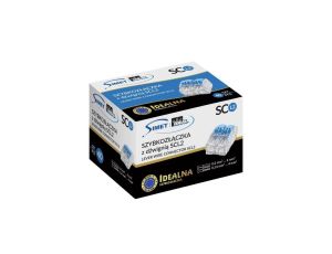 IDEALNA Szybkozłączka z dźwignią 2x 0,2-4mm2 uniwersalna bezhalogenowa (na drut / na linkę) 450V/32A SIMET 40szt.