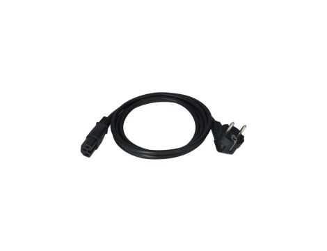 Kabel zasilający OMY do serwera z wtyczką IEC C15 10A czarny 1,8m