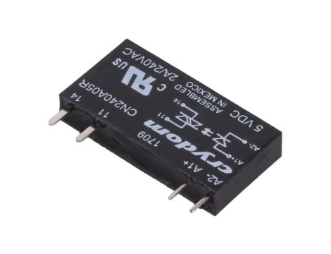CN240A05R Przekaźnik półprzewodnikowy Uster: 3...12VDC 2A 24...280VAC THT