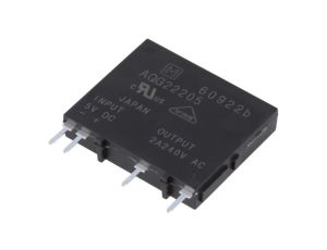 AQG22205 Przekaźnik półprzewodnikowy Uster: 4...6VDC 2A 75...264VAC