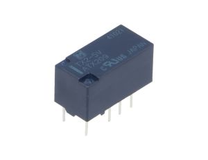 TX2-5V Przekaźnik elektromagnetyczny DPDT Ucewki: 5VDC 2A/30VDC PCB