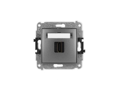 MINI Mechanizm gniazda pojedynczego HDMI 2.1, 8K grafitowy 11MHDMI-5