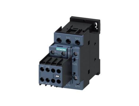 Stycznik AC-3, 5.5 KW/400 V, 2 NO+2 NC, AC 230 V, 50/60HZ, 3-BIEG, WIELKOŚĆ S0, PRZYŁ. ŚRUBOWE ZDEJMOWALNE STYKI POMOCNICZE