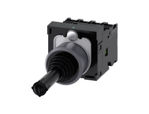 SIRIUS ACT, JOYSTICK, 22MM, OKRĄGŁY, TWORZYWO Z MET. PIERŚCIENIEM, CZARNY, 4 POZ. O-I-II-III, Z SAMOPOWROTEM, 3SU1130-7AF10-1QA0