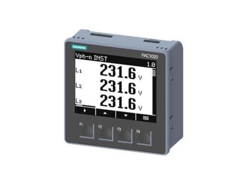 Miernik Parametrów Sieci z licznikiem energ. SENTRON PAC1020 96X96 LCD Uz100-250vAC/DC Uwe. 400/230V Iwe X/1A/X/5A 7KM1020-0BA01
