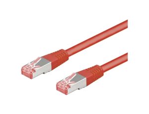 Patch cord S/FTP 6 linka Cu LSZH czerwony 7,5m 28AWG 68282