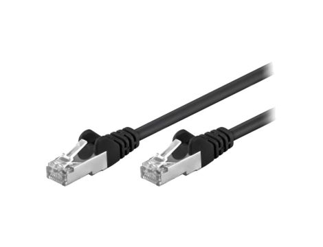 F/UTP5-CCA-300BK Patch cord F/UTP 5e linka CCA PVC czarny 30m 26AWG