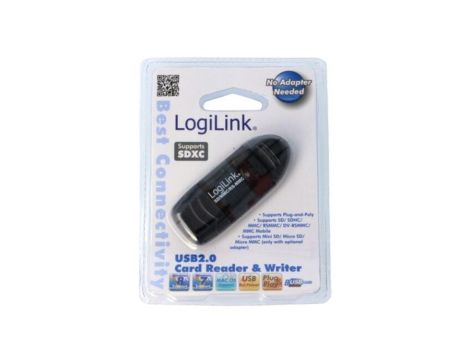 CR0007 Czytnik kart: pamięci, USB A wtyk, USB 2.0, 480Mbps