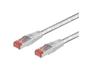 S/FTP6-CU-050TR Patch cord S/FTP 6 linka Cu LSZH przezroczysty 5m 28AWG