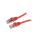 PP6A-LSZHCU-R-15M Patch cord S/FTP 6a drut Cu LSZH czerwony 15m 27AWG
