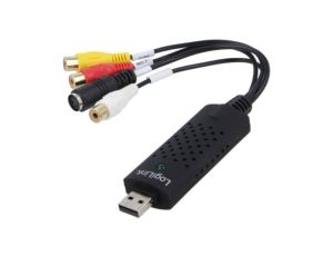 VG0030A Grabber Audio/Video, DIN mini 4pin gniazdo, USB 2.0, czarny