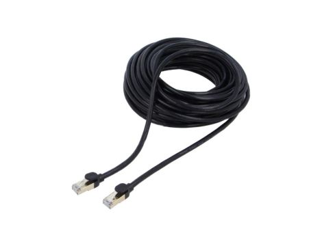 WKJS010801 Patch cord F/UTP 7 linka Cu PVC czarny 15m 28AWG