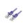 PP6A-LSZHCU-V-5M Patch cord S/FTP 6a drut Cu LSZH fioletowy 5m 27AWG