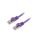 PP6A-LSZHCU-V-15M Patch cord S/FTP 6a drut Cu LSZH fioletowy 15m 27AWG
