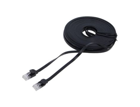 WKJS000301 Patch cord U/UTP 6 linka Cu PVC czarny 15m 32AWG