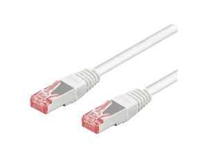 S/FTP6-CU-050WH Patch cord S/FTP 6 linka Cu LSZH biały 5m 28AWG