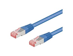 Patch cord S/FTP 6 linka Cu LSZH niebieski 10m 28AWG 68272
