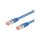 S/FTP6-CU-100BL Patch cord S/FTP 6 linka Cu LSZH niebieski 10m 28AWG