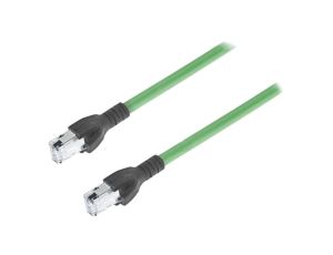 Patch cord SF/UTP 5e linka Cu FRNC zielony 1m 22AWG Żyły: 4 CA00730.00C01