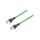 CA00730.00C01 Patch cord SF/UTP 5e linka Cu FRNC zielony 1m 22AWG Żyły: 4
