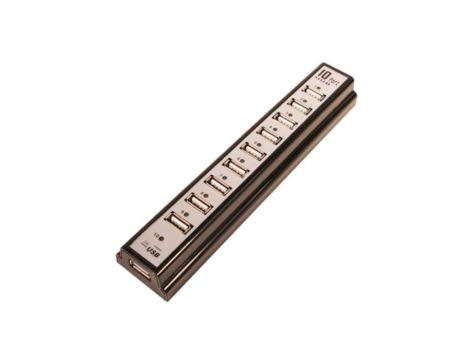 UA0096 Hub USB, DC, USB A gniazdo x10, USB 2.0, PnP, Ilość portów: 10