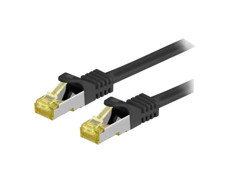 S/FTP7-CU-100BK Patch cord S/FTP 6a linka Cu LSZH czarny 10m 26AWG