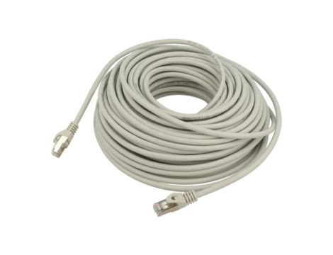 PP6A-LSZHCU-30M Patch cord S/FTP 6a drut Cu LSZH szary 30m 27AWG Cablexpert
