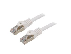 Patch cord S/FTP 6a drut Cu LSZH biały 15m 27AWG Cablexpert PP6A-LSZHCU-W-15M