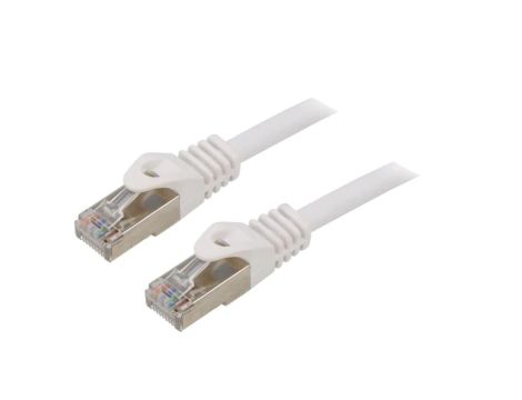 PP6A-LSZHCU-W-15M Patch cord S/FTP 6a drut Cu LSZH biały 15m 27AWG Cablexpert