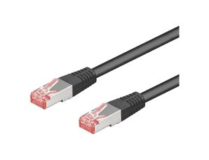 Patch cord S/FTP 6a linka Cu LSZH czarny 10m 27AWG 93706