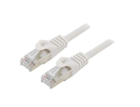 PP6-15M Patch cord F/UTP 6 linka CCA PVC szary 15m RJ45 wtyk 26AWG