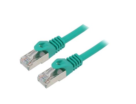 PP6A-LSZHCU-G-30M Patch cord S/FTP 6a drut Cu LSZH zielony 30m 27AWG