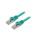 PP6A-LSZHCU-G-15M Patch cord S/FTP 6a drut Cu LSZH zielony 15m 27AWG